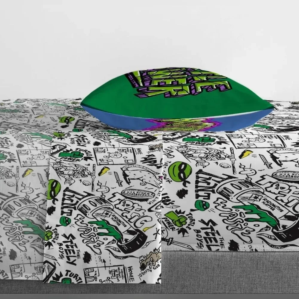 NEW Teenage Mutant Ninja Turtles Kids 3pc Microfiber Twin Sheet Set Nickelodeon